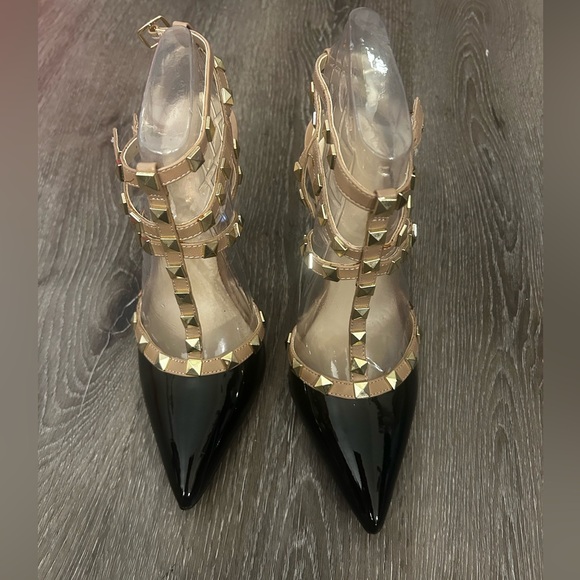 🆕 BCBGeneration Darron-x Rockstud Pump in Black/Adobe - Picture 3 of 6